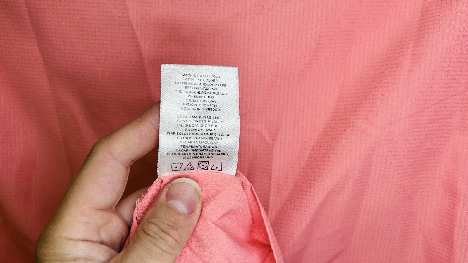 Habit Mens Short-Sleeve Button-Front Shirt, Salmon Red, UPF 40+, Size XL, EUC