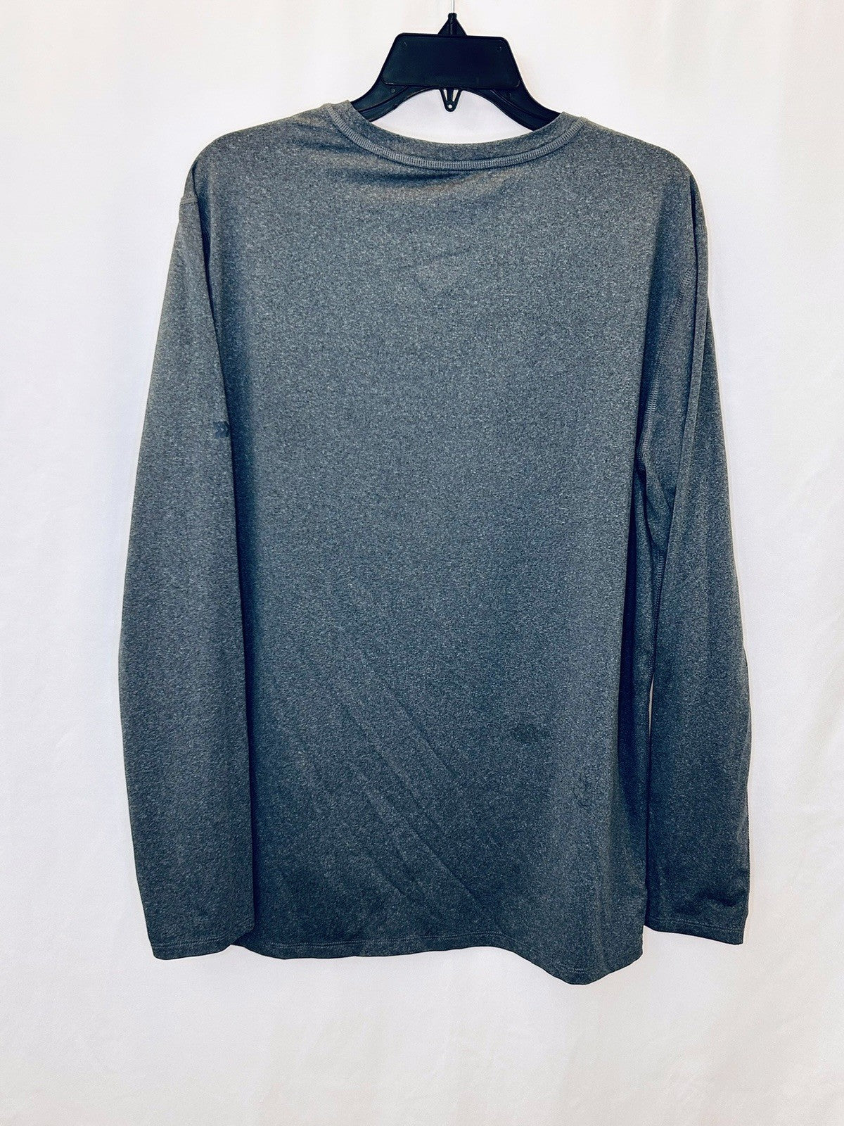 ALL IN MOTION Grey Crewneck Long Sleeve Men's Performance T-Shirt Large