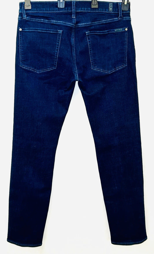 7 For All Mankind Slimmy 36’s Skinny Leg Dark Wash Men’s Size 36x32 ($198 New)