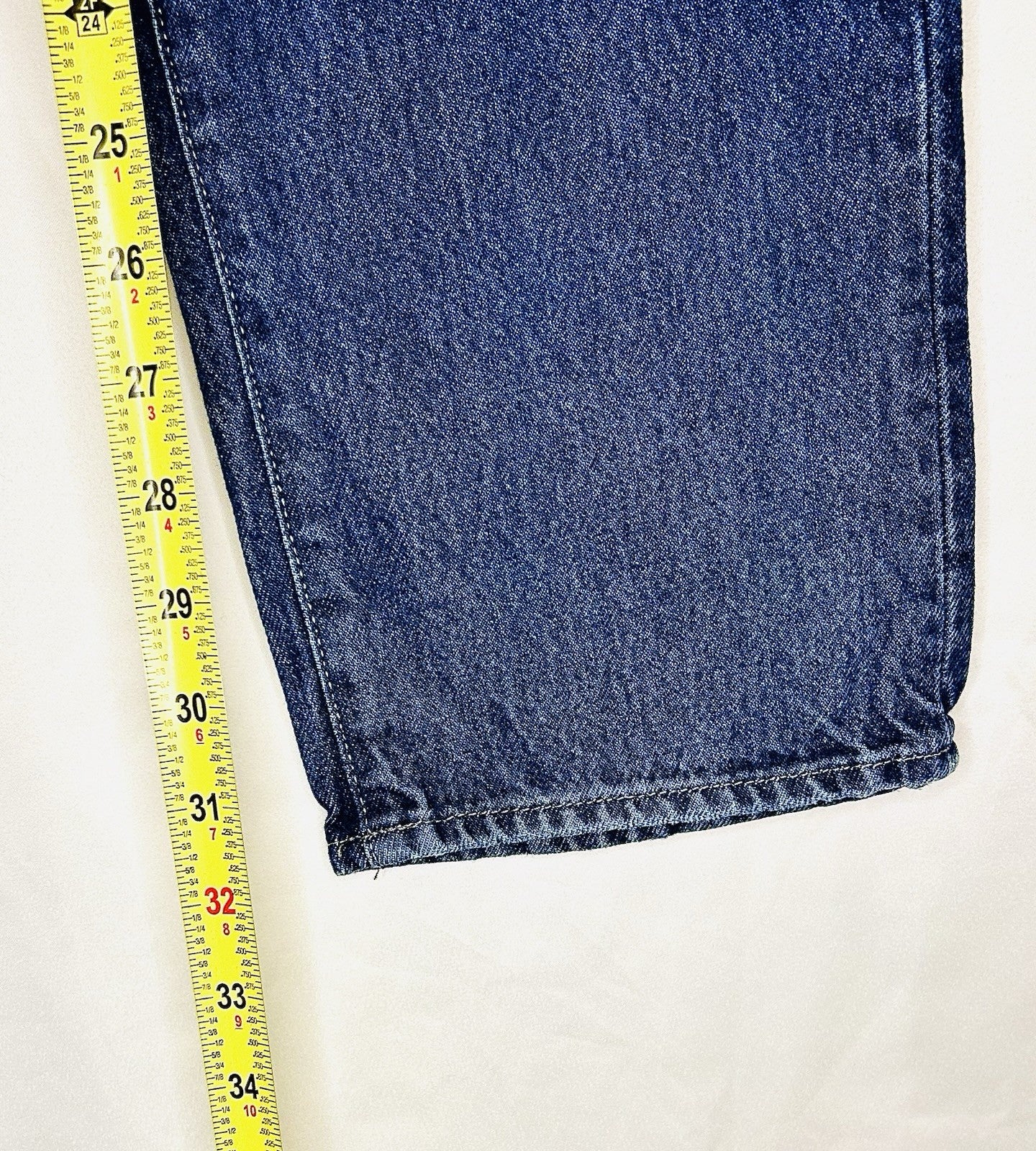 G-Star Raw Jeans Men’s 34x32 Blue Denim Slim 3301 Regular Tapered
