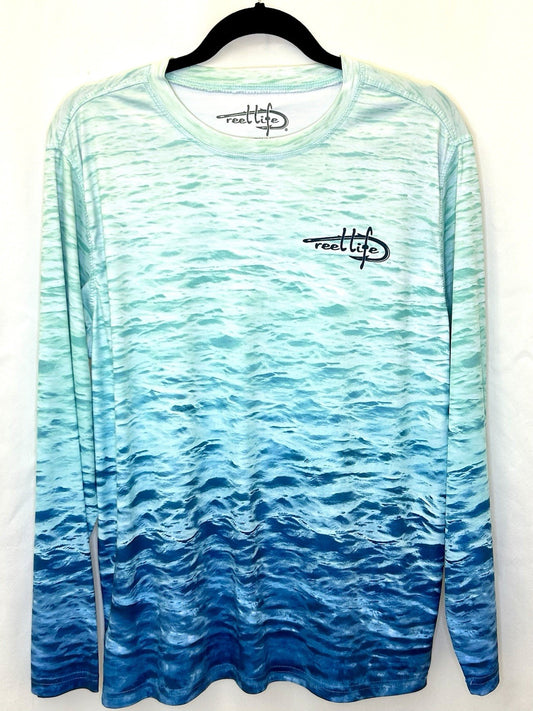 Reel Life Men's Sun Defender Long Sleeve UV Tee Medium