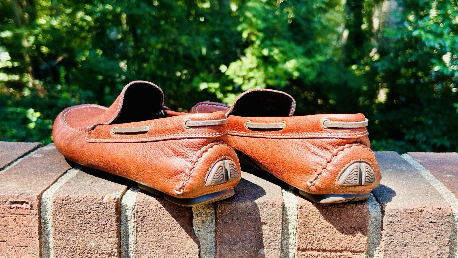 Johnson & Murphy Men’s 8M / Brown Leather Driving Loafers / J&M Flex / See Pics!