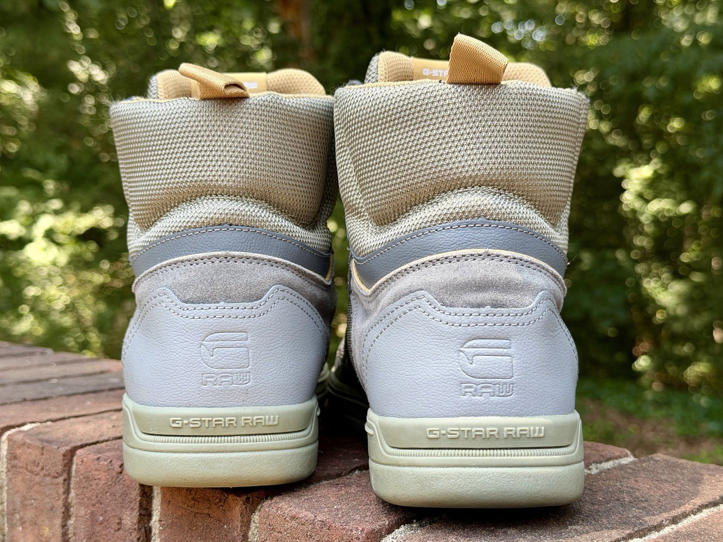 G-Star RAW Mimemis Mid Mens 11 Blue Grey Sneakers High Top Shoes 44 EU