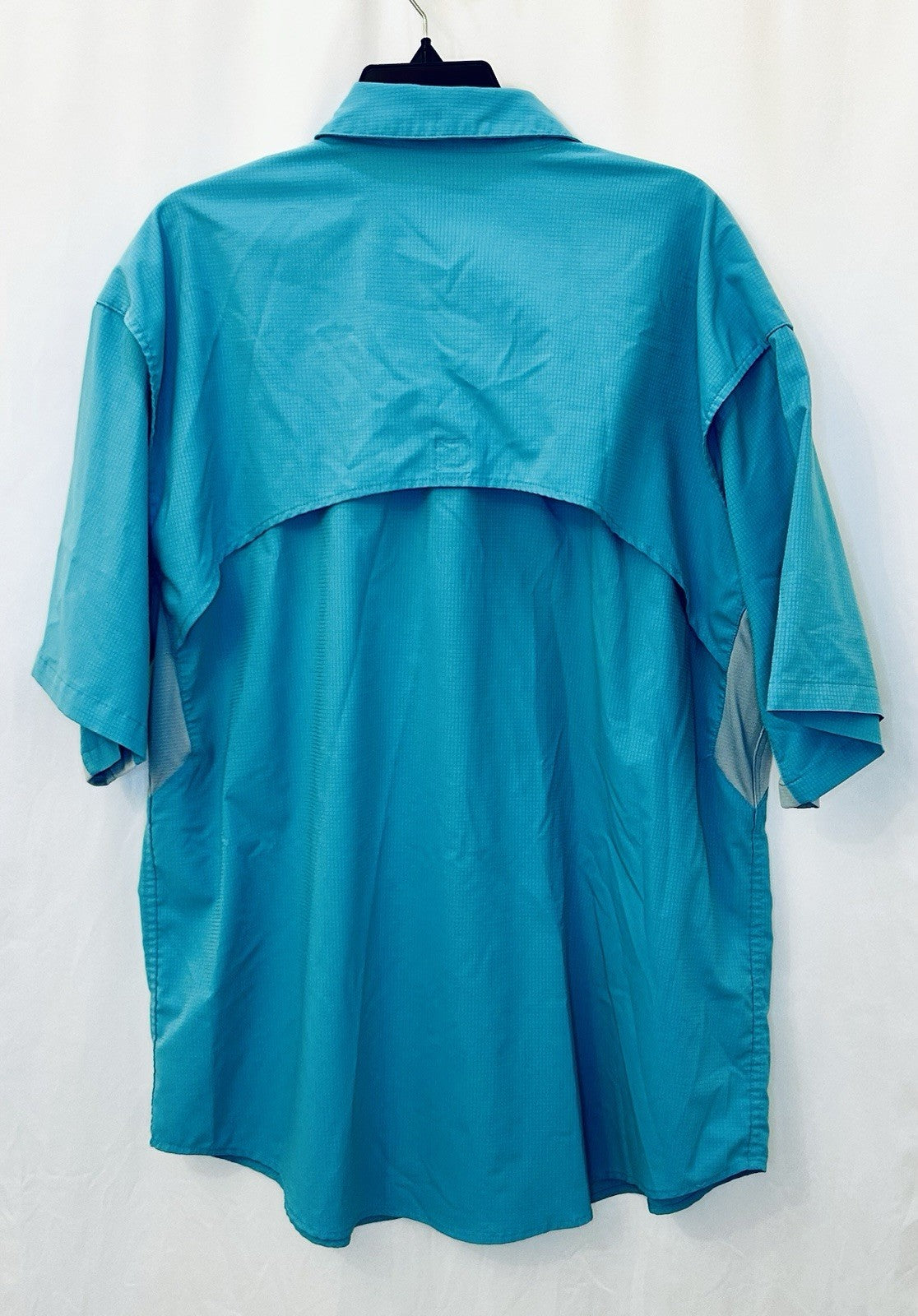 Reel Legends Mariner Shirt Men’s XL / Turquoise / Vented Short Sleeve / Fishing