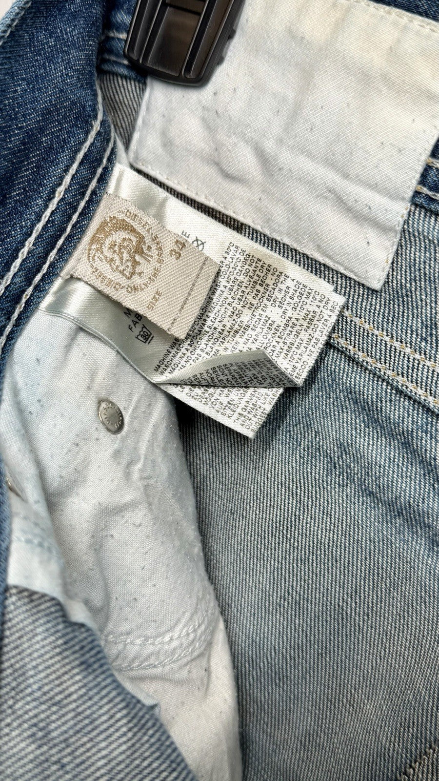 Diesel Jeans Tepphar Slim Carrot Dark Button Fly Skinny Jeans Men's 34x32