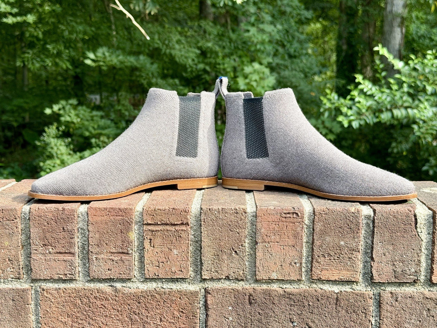 Rothy's The Merino Ankle Chelsea Boots Grey Wool Knit Mens/Womens Sz 7 NWOB $275