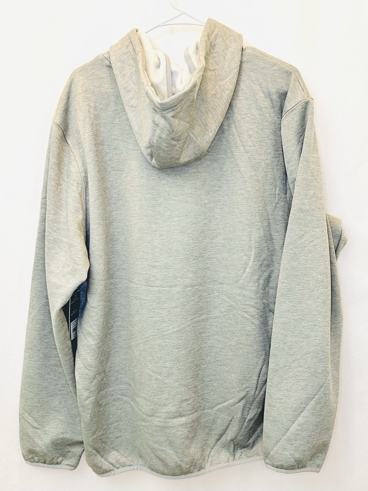 NWT Huk Coldfront+ Performance Logo Hoodie Men’s XL Grey/Light Blue Logo