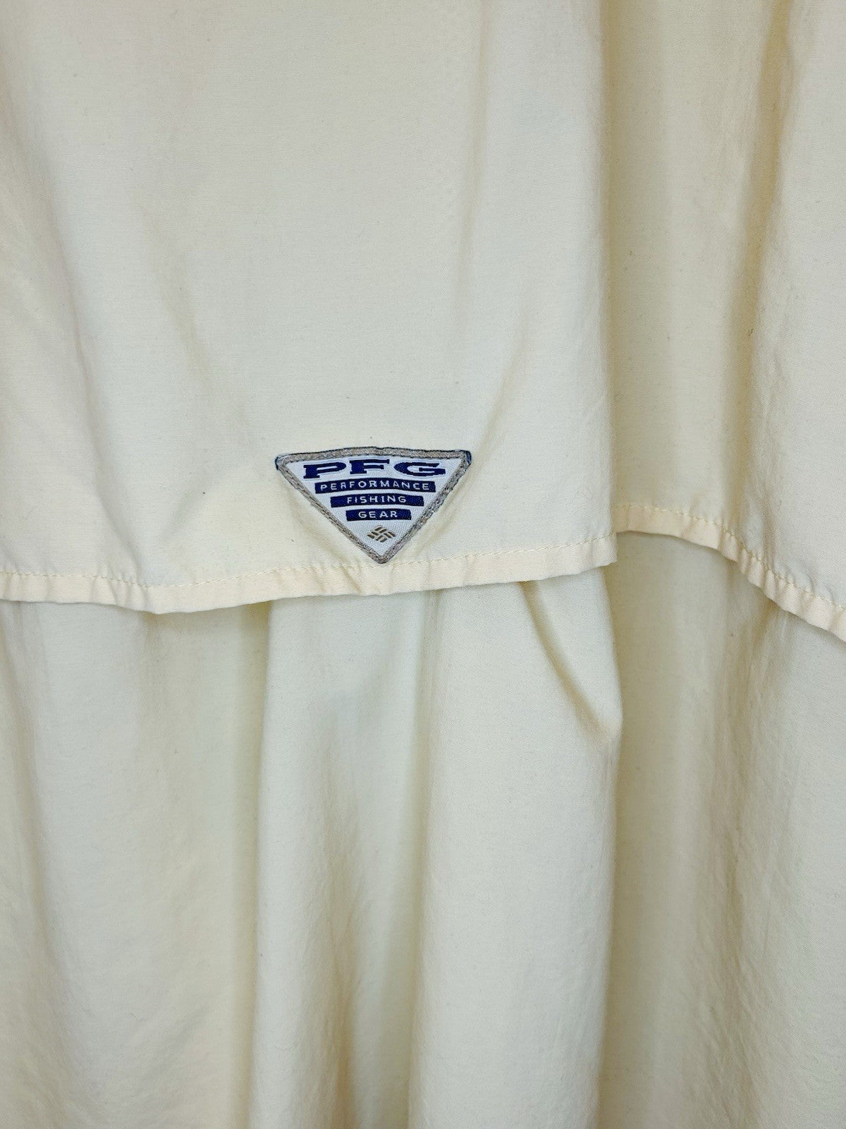 Columbia PFG Fishing Shirt Mens Size XL Vented Outdoors Beige/an