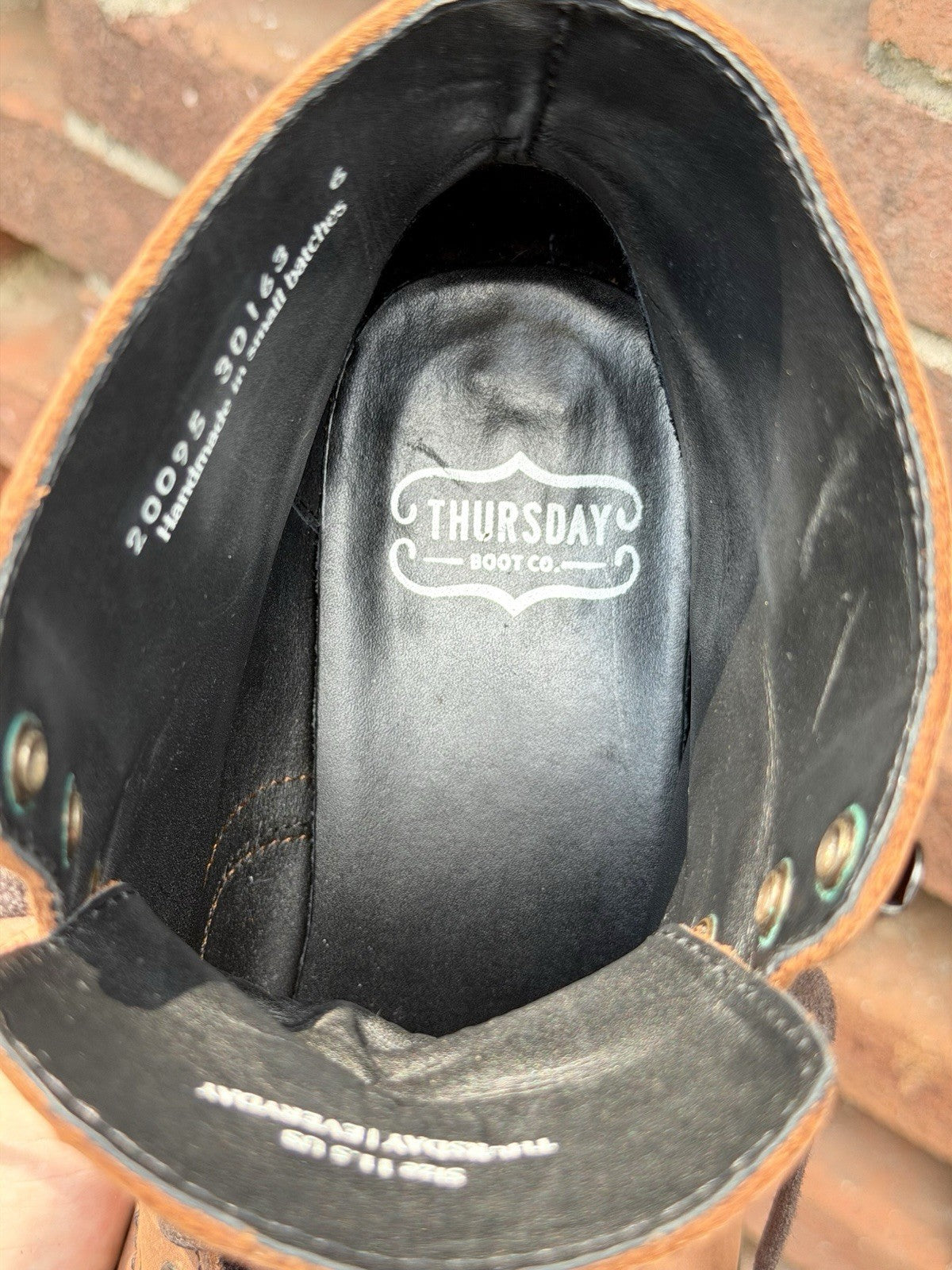 Thursday Boot Co Captain Men's 13 US Brown Leather Cap Toe Everyday Boots GYW