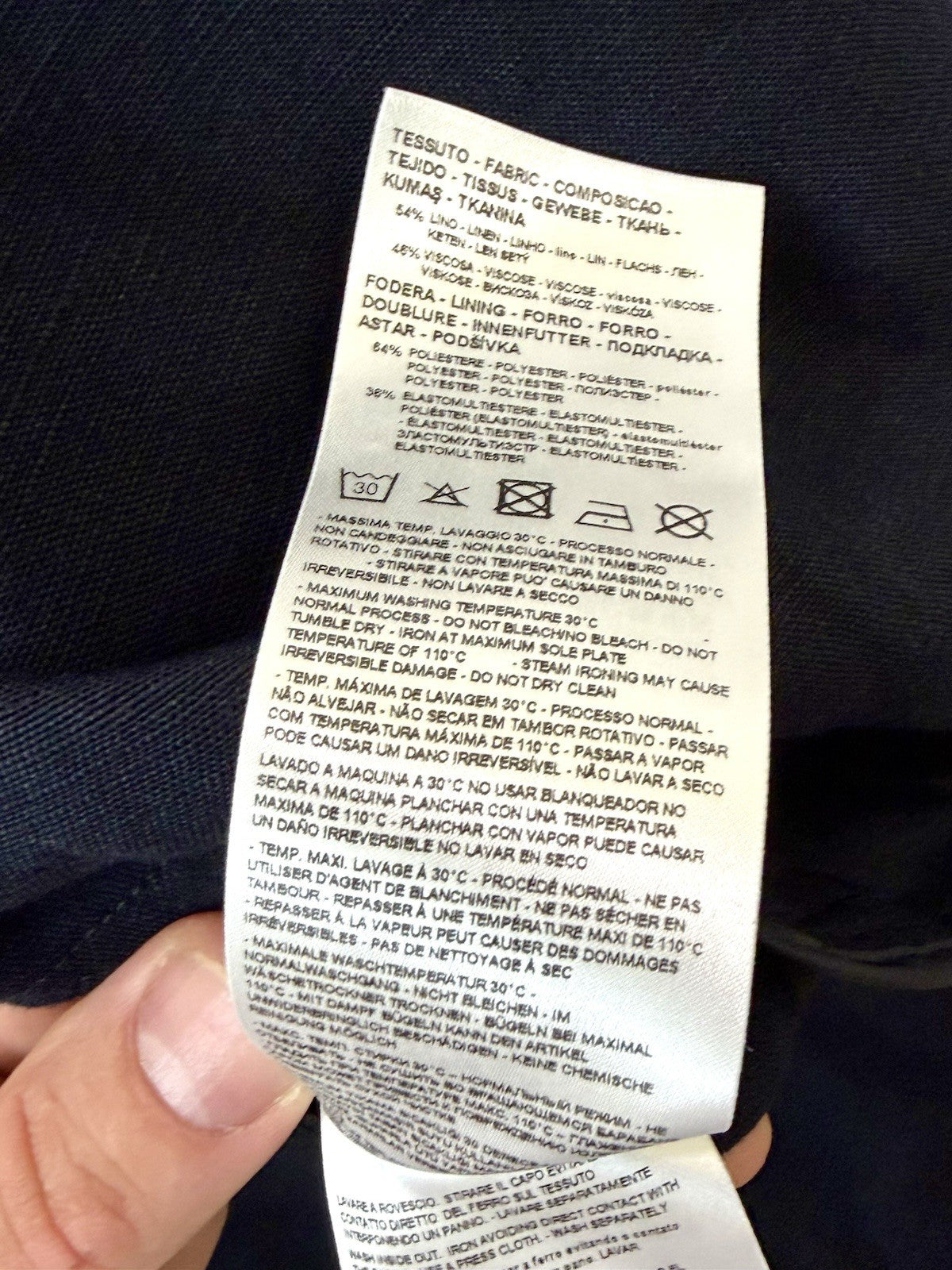 A/X Armani Exchange Linen-Blend 2-Button Sport Coat - Men’s Size 40R - $220 New