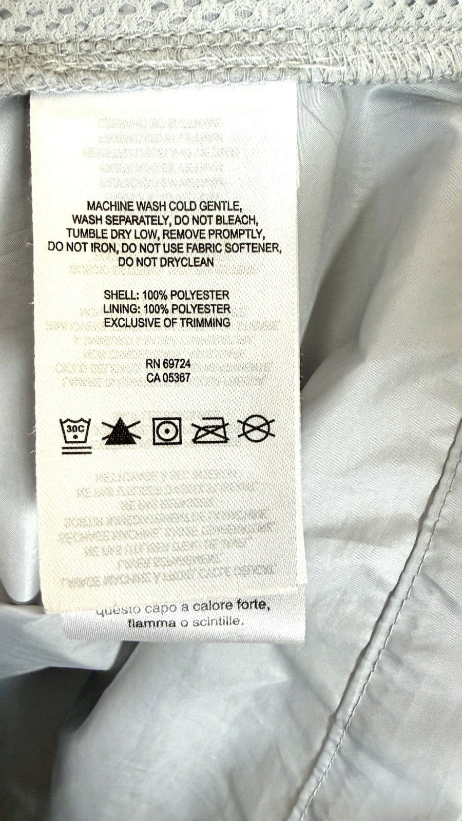 Columbia Terminal Spray PFG Grey Windbreaker Lightweight Jacket Men's Medium