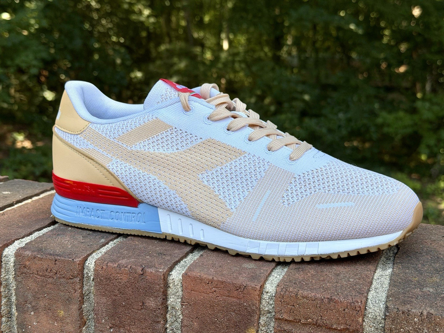 Diadora Titan Weave White Sheepskin Men’s Size 11.5 Retro Running Shoes 171829