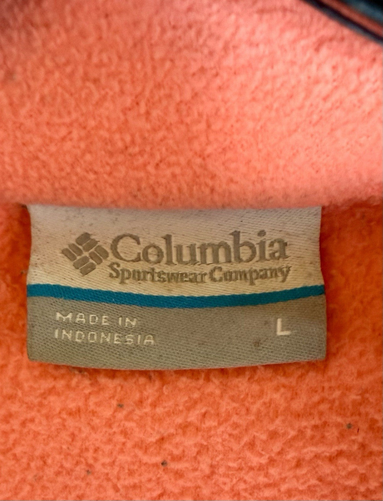 Columbia Jacket, Women's Size Large, Pink, Full Zip, Pocket on arm