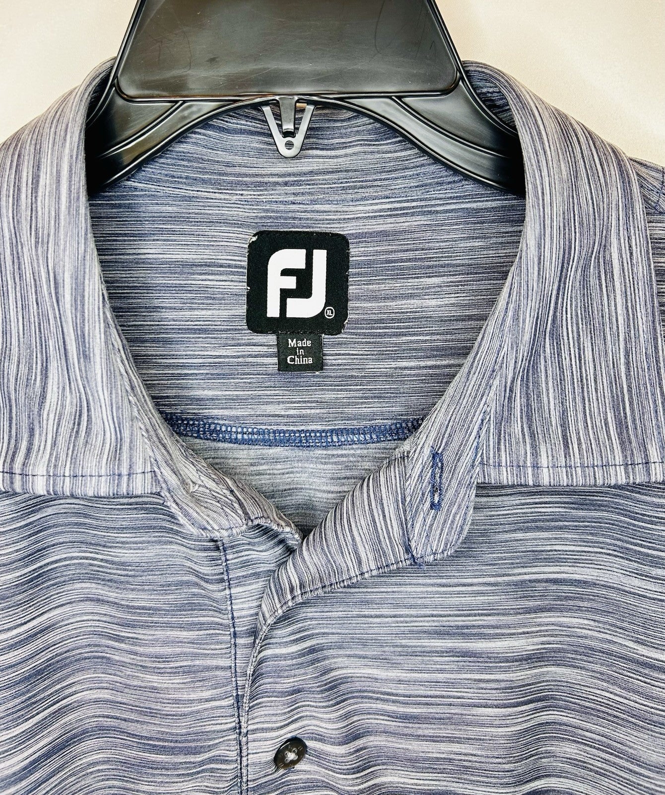 FOOTJOY / FJ Gray Heathered Performance Tour Golf Polo / Men’s XL / Whirlwind