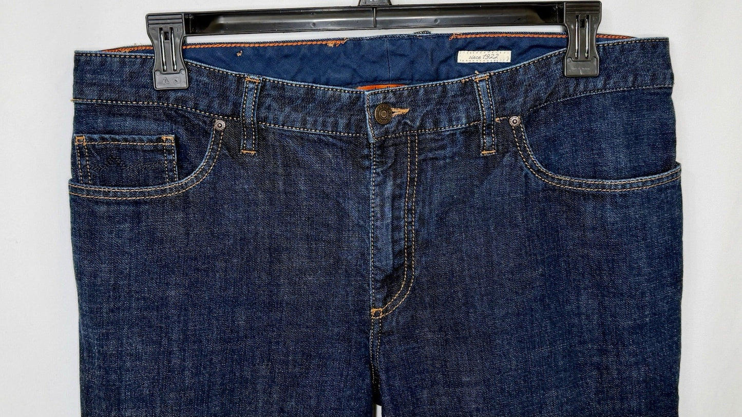 Alberto Pipe Regular Slim Fit Denim Blue Dark Wash 38x30 (Tag 38x34) $245 Retail