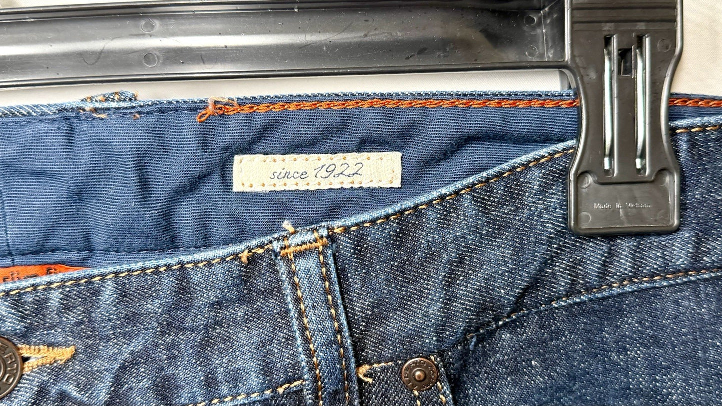 Alberto Pipe Regular Slim Fit Denim Blue Dark Wash 38x30 (Tag 38x34) $245 Retail