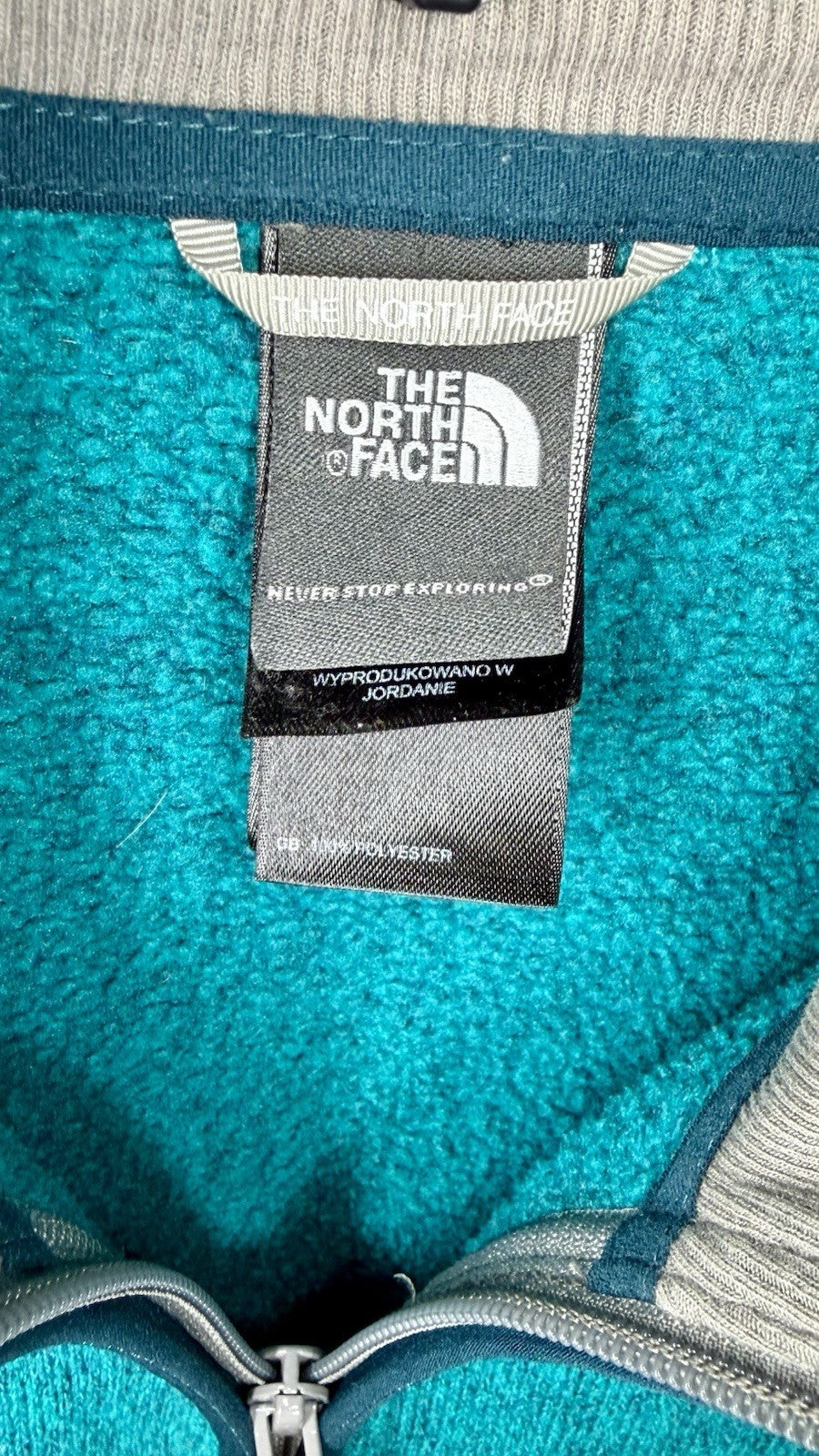 The North Face Women's Full Zip Fleece Jacket - Green - Size Large