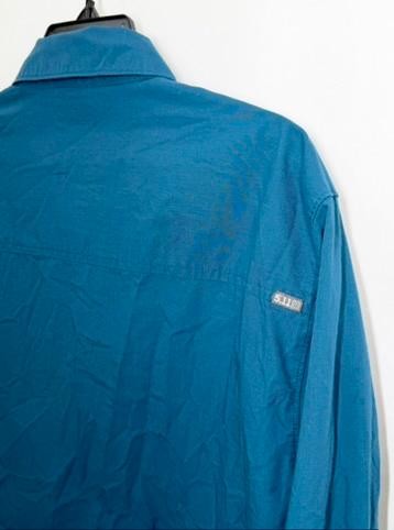 5.11 Tactical Shirt Mens Large Blue Long Sleeve Snap Button Casual Outdoor