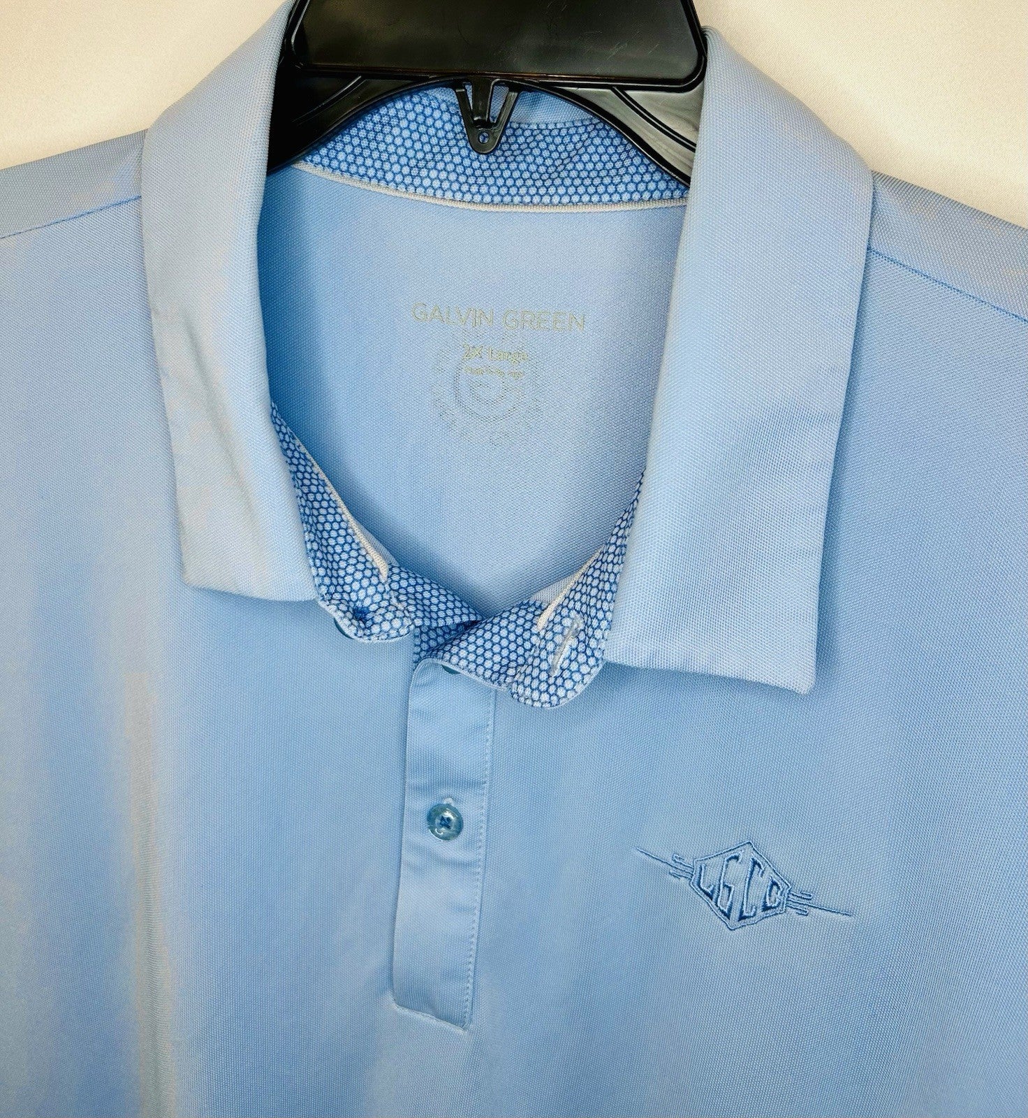 Galvin Green Golf Polo Shirt Light Blue Size XXL / Baby Blue / Stretchy