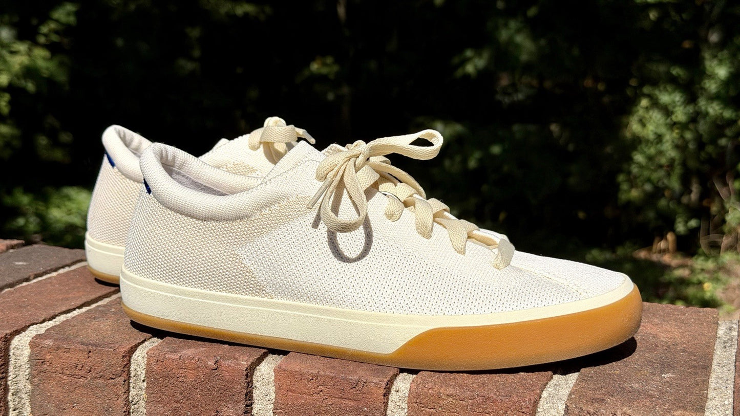 Rothy’s The Lace Up Blonde Sneakers Women's Size 8.5