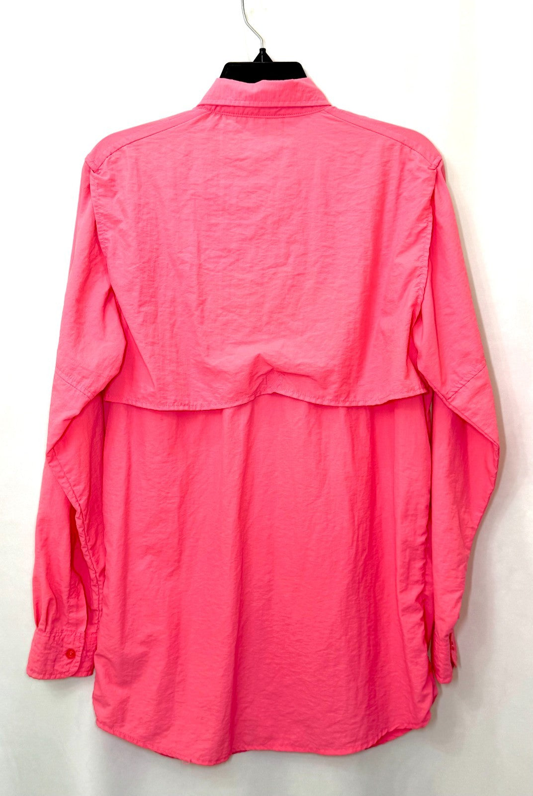Spicy Tuna Fishing Shirt Mens Vented Back Long Sleeve Nylon Pink Sun Protection