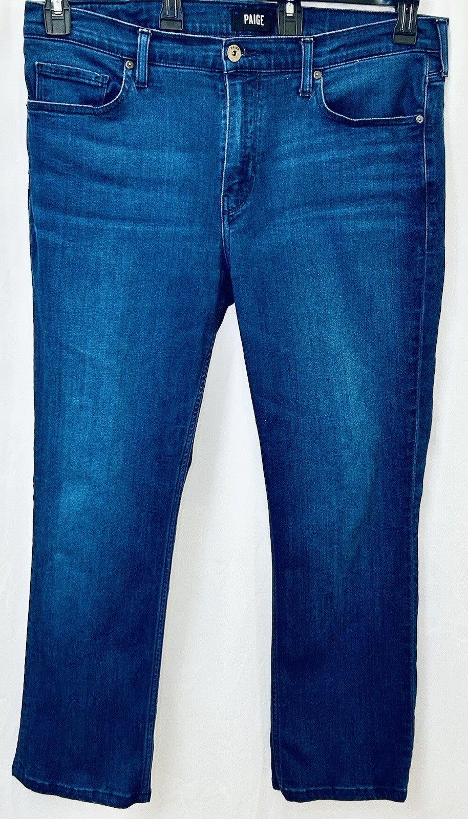 Paige Normandie Denim Jeans Straight Leg Dark Wash Mens Size 36 (36x30) $209 New