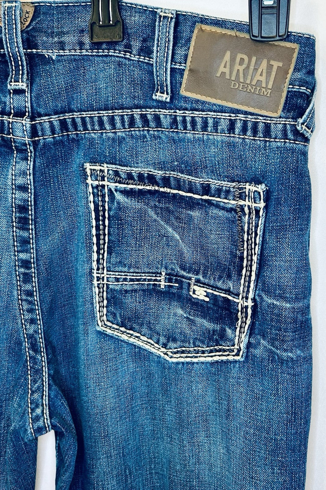 Ariat M5 Slim Straight Leg Blue Jeans Denim Mens Size 36x32