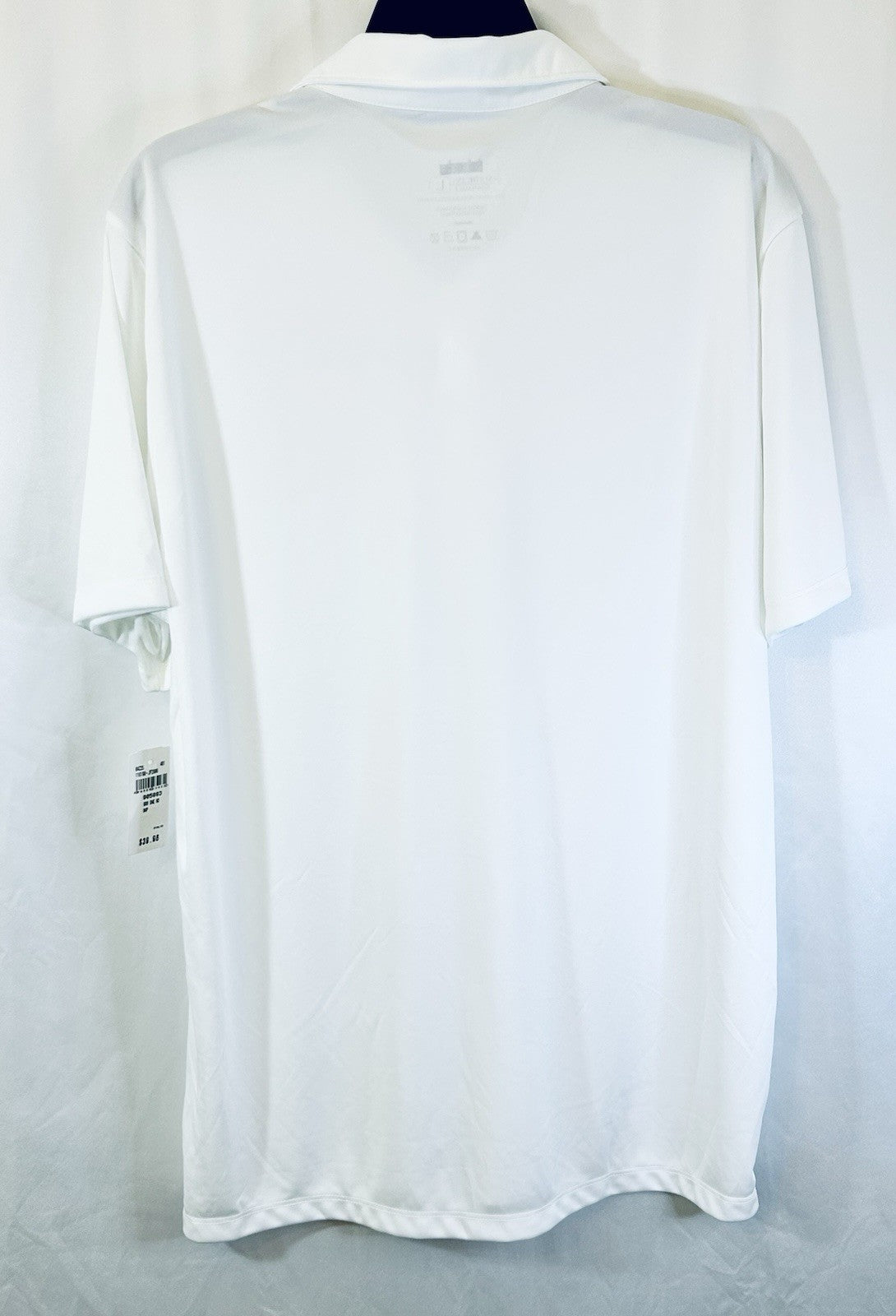 NWT Huk Pursuit Men’s Performance Golf Polo Shirt Size Large White Stretch