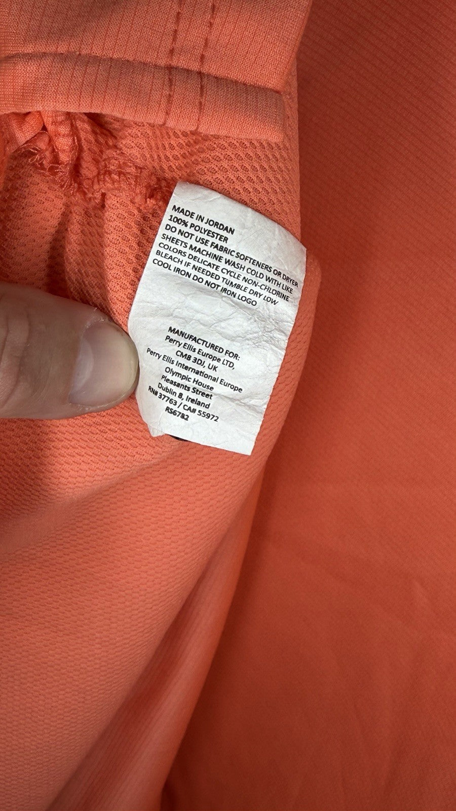 Links Edition Mens Orange Size L Large Golf Polo Shirt Outdoors Adult