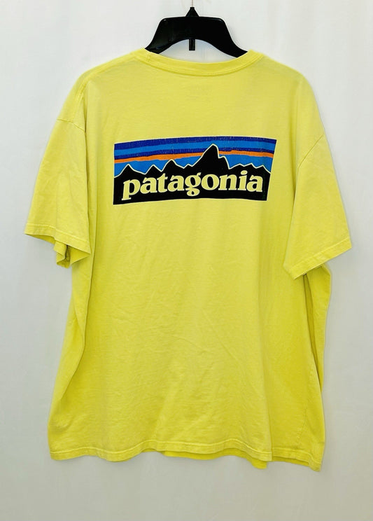 Patagonia P-6 Logo Responsibili-Tee Men's T-Shirt Milled Yellow Color Size: XL