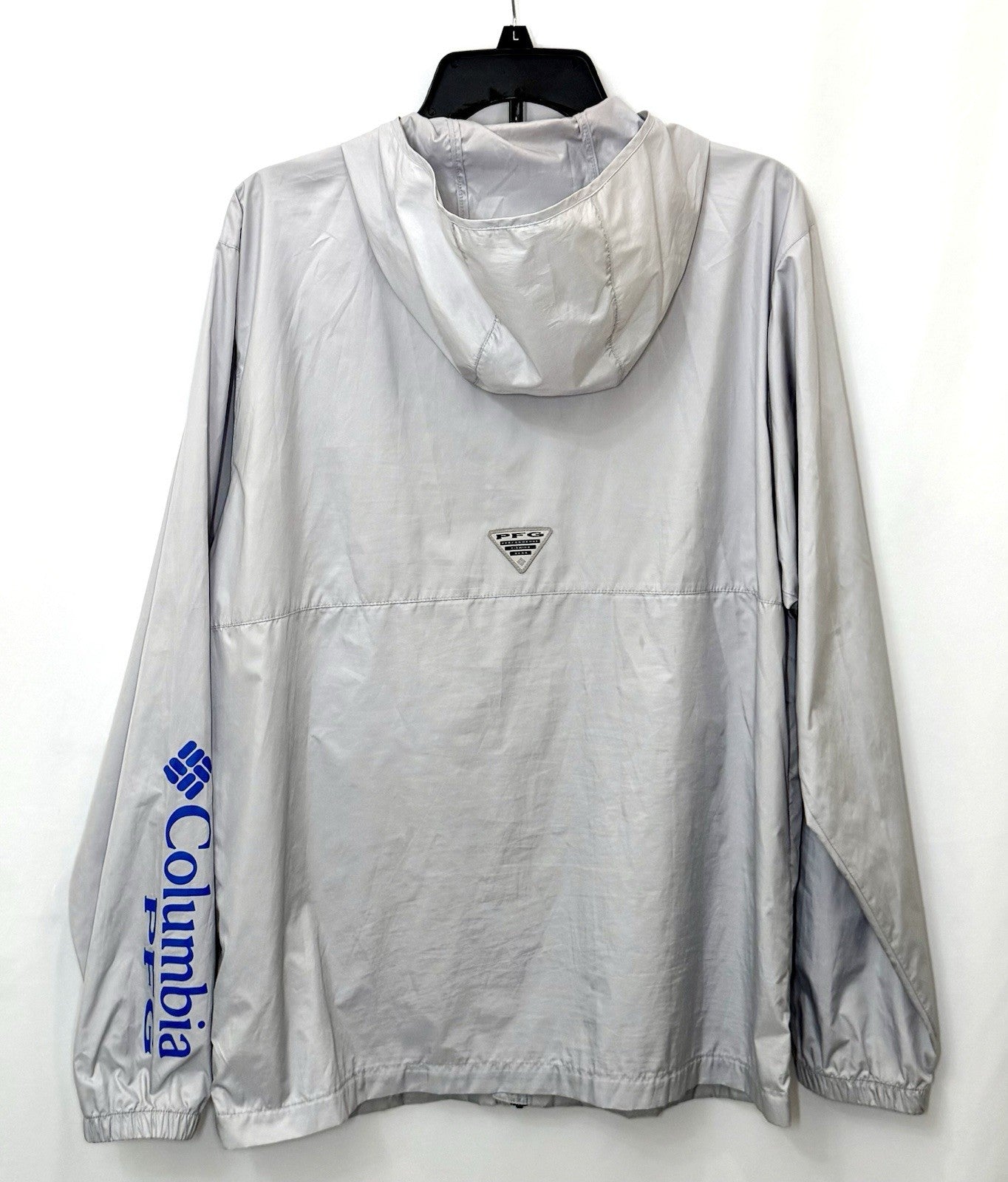 Columbia Terminal Spray PFG Grey Windbreaker Lightweight Jacket Men's Medium