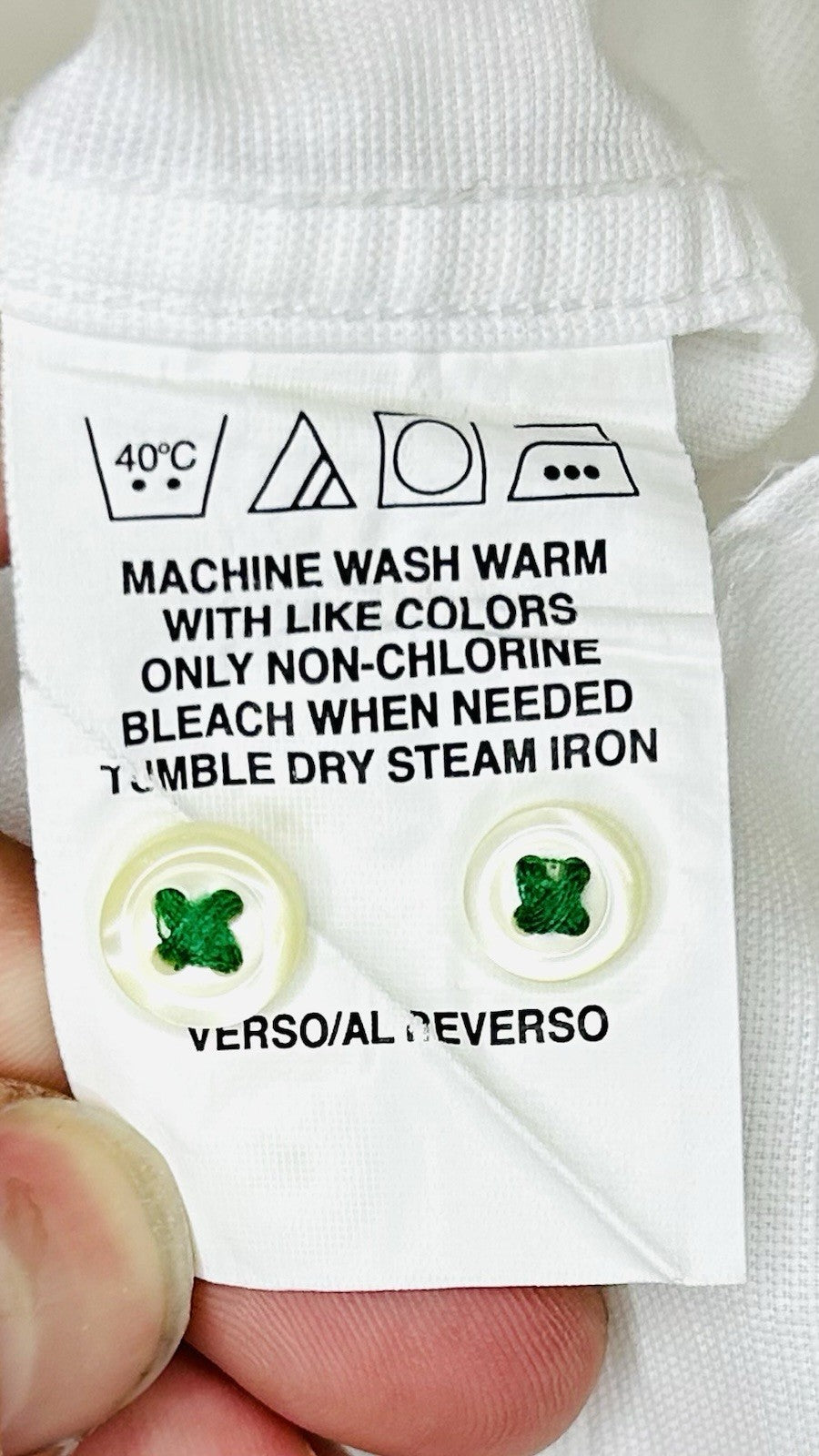 Tommy Hilfiger Men’s Shirt Long Sleeve  Button Up Slim Fit White - Size 17/32-33