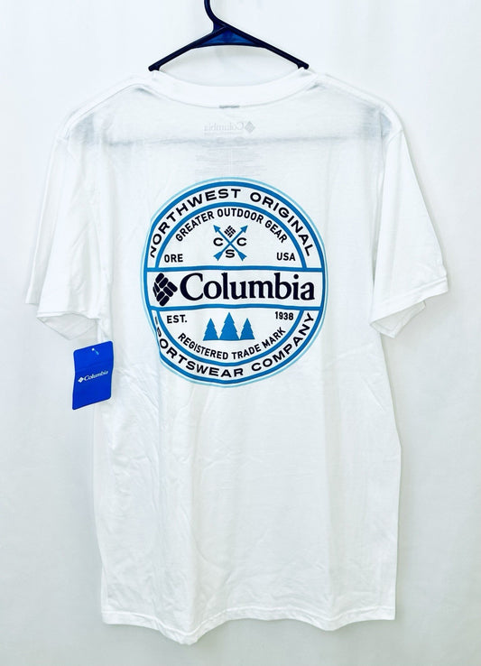 NWT Columbia Men's Medium M Short Sleeve PFG Graphic Tee T Shirt