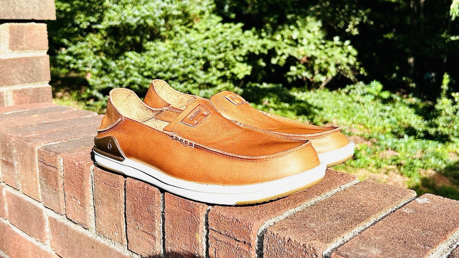 NWOT Olukai Kakaha Fox/Fox Leather Slip-on Shoes US Size Men’s 11 ($130 Retail)