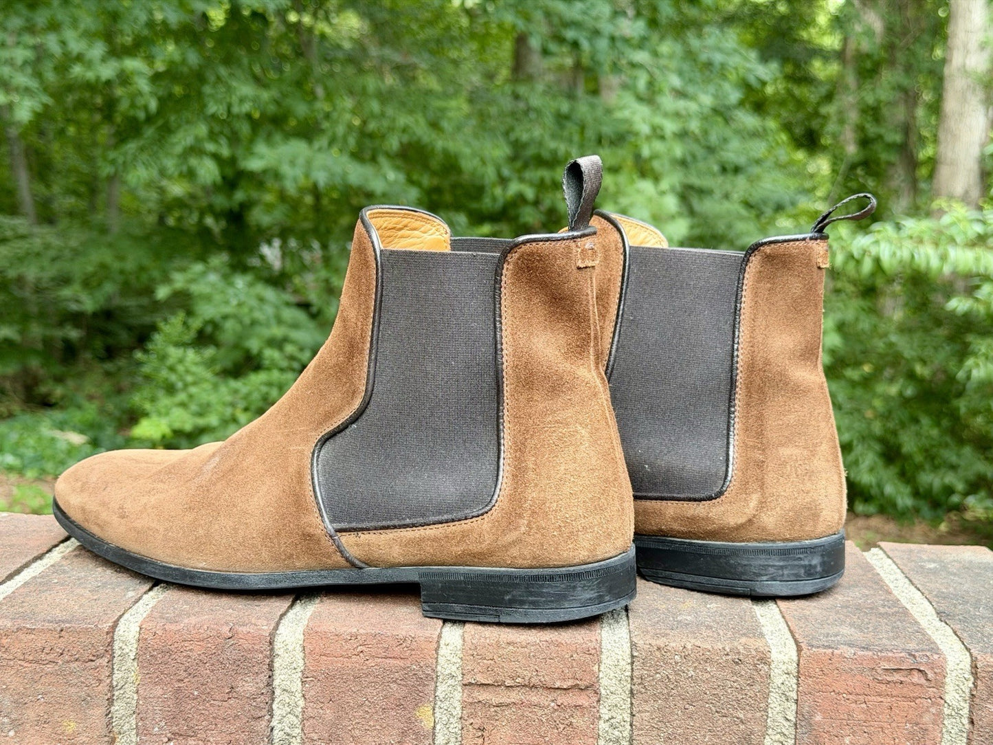 Harrys London Mark Chelsea Boots Suede Brown Mens Size 43.5 US 10.5  ($550+ New)