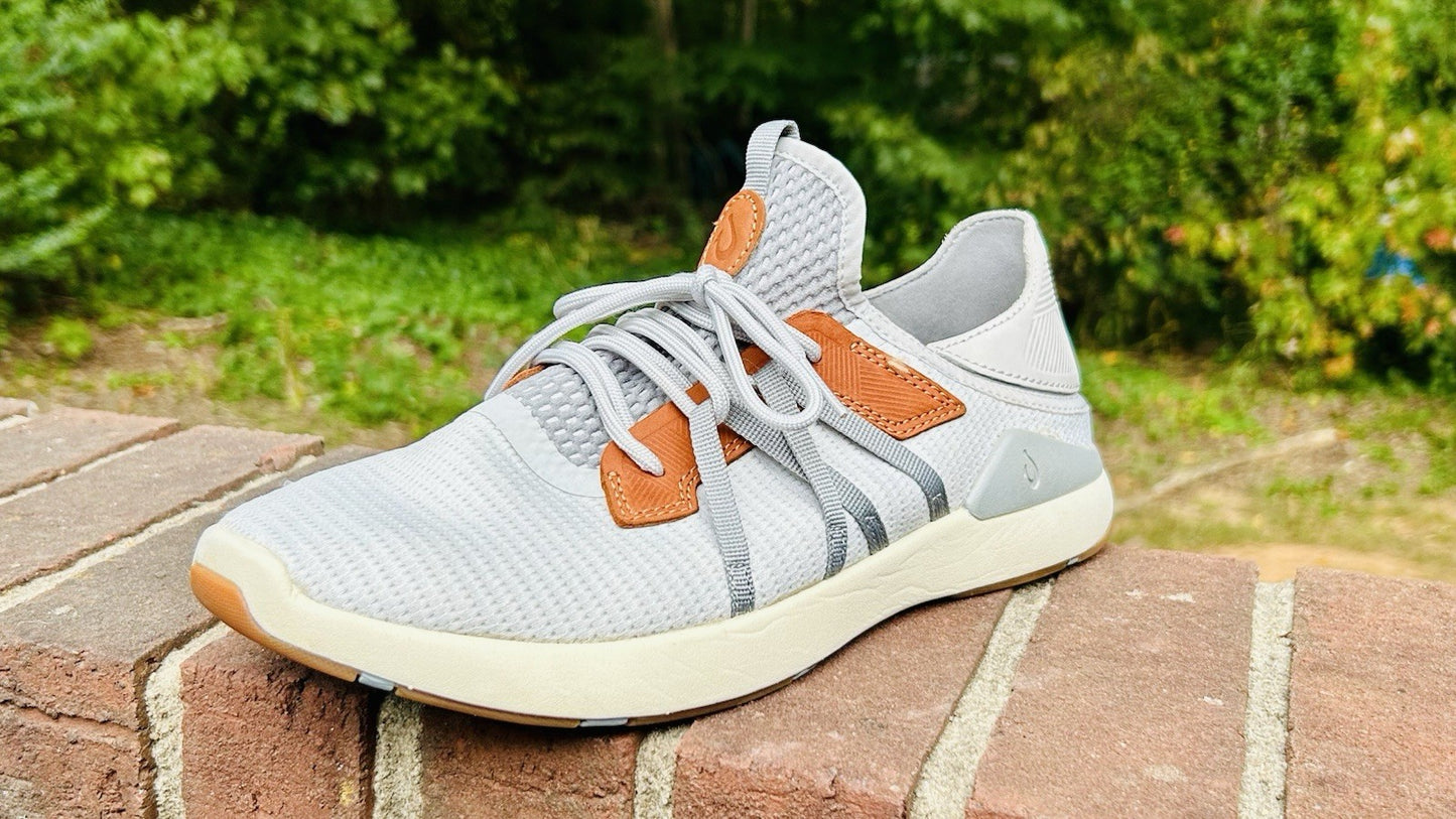 Olukai Mio Li Convertible Mesh Sneaker - Mist Grey/Poi - Men’s 10 - Retail $130