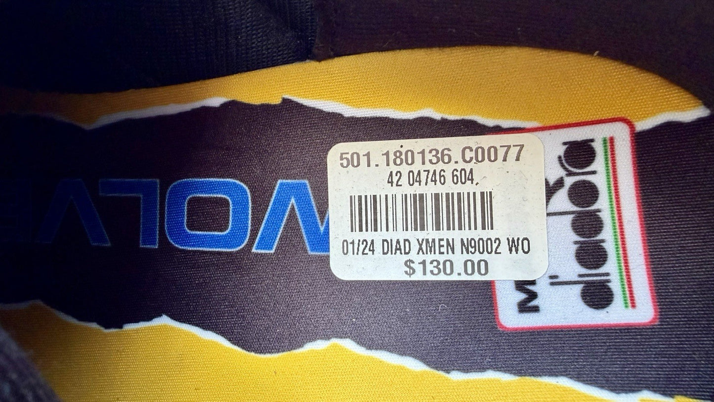 DIADORA X MARKET X MARVEL WOLVERINE SIZE 12.5 NEW W/O BOX