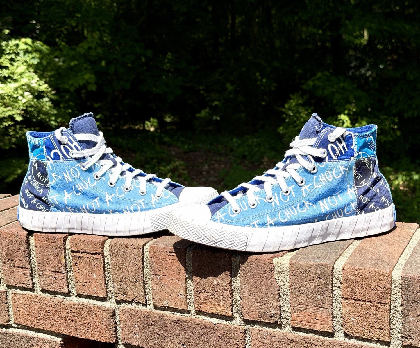 Converse UNT1TL3D Hi "Not A Chuck" University Blue Patchwork Men's Size 11.5