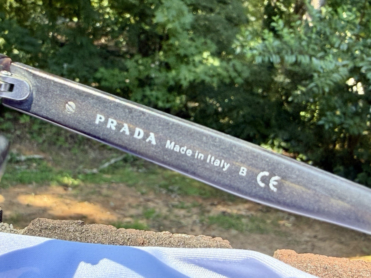 Prada SPR 15R HAQ-4J1 Sunglasses Tortoise Gray Plaque Square 60 18 140 Men Women