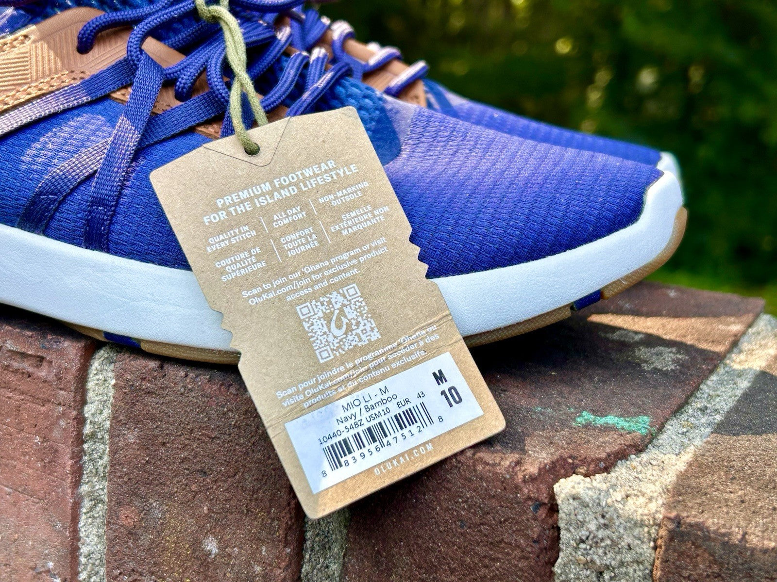 Olukai Mio Li | Men’s 10 | Navy/Bamboo | Never Worn | New With Tag | $130 Retail