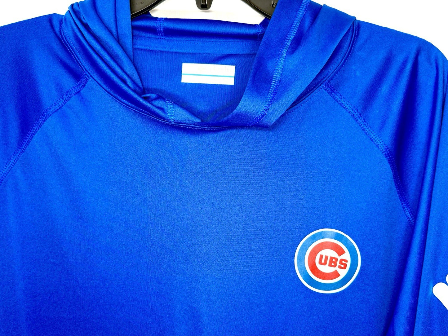 Columbia Royal Chicago Cubs Terminal Tackle L/S Hoodie T-Shirt Men’s Medium