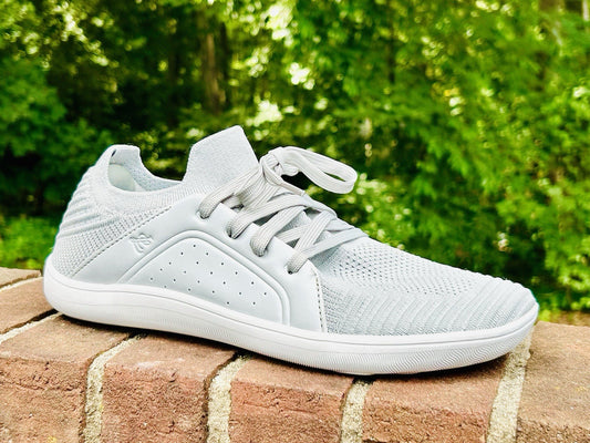 Lelsfit Sz 11 Women's Gray Walking Shoes Wide Toe Barefoot Minimalist Zero Drop