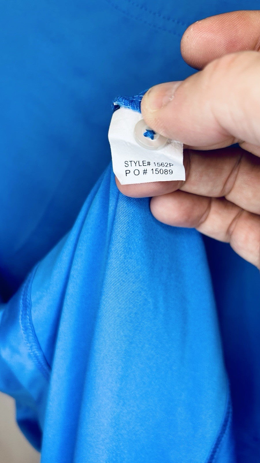 Men's Byron Nelson Basic Collared Solid Blue  Polo Shirt Size Largesl