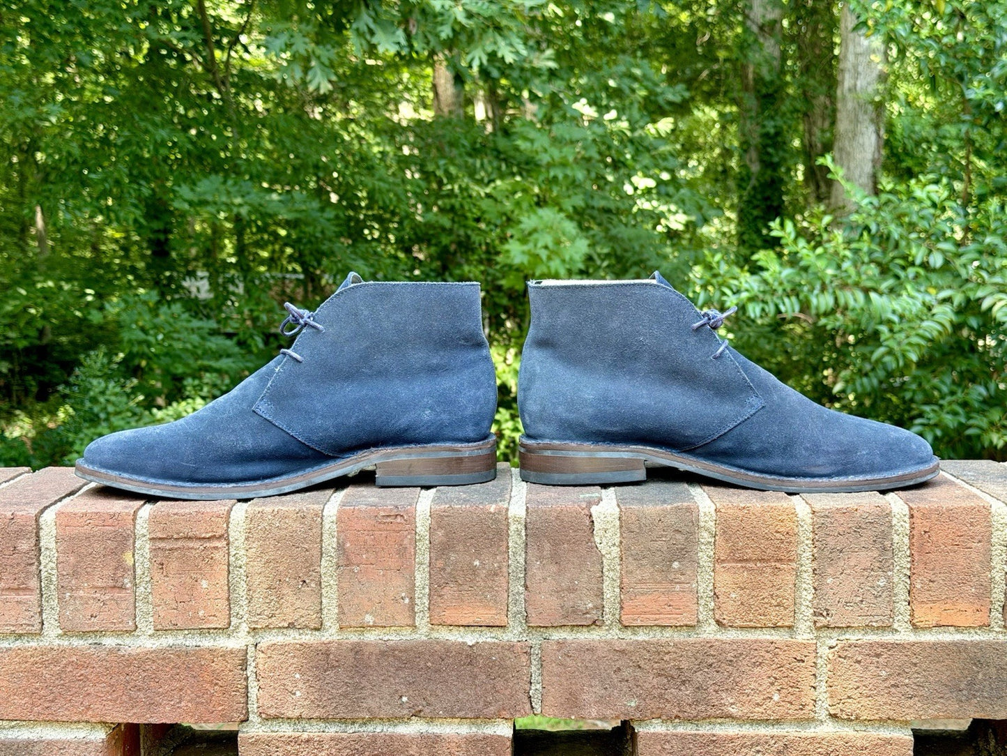 Thursday Boot Co Scout Chukka Boots Midnight Blue Suede Mens Size 11.5 D RARE