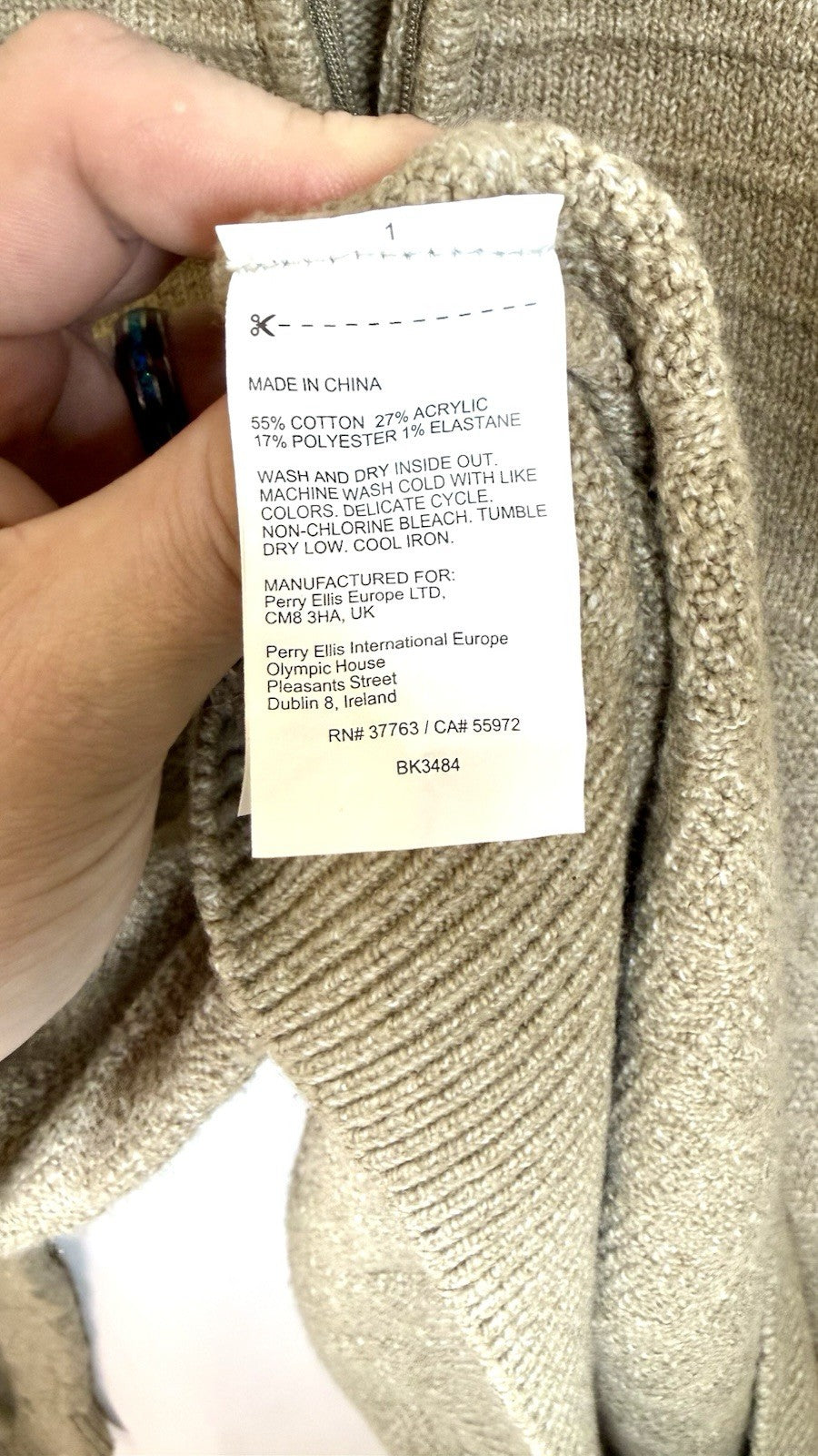 Southern Proper Men's Textured 1/4 Zip Sweater Size XL