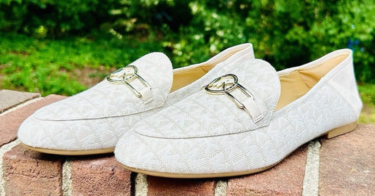 New MICHAEL KORS Charlton Loafer Leather | Bright White | 11M Size | Retail $155