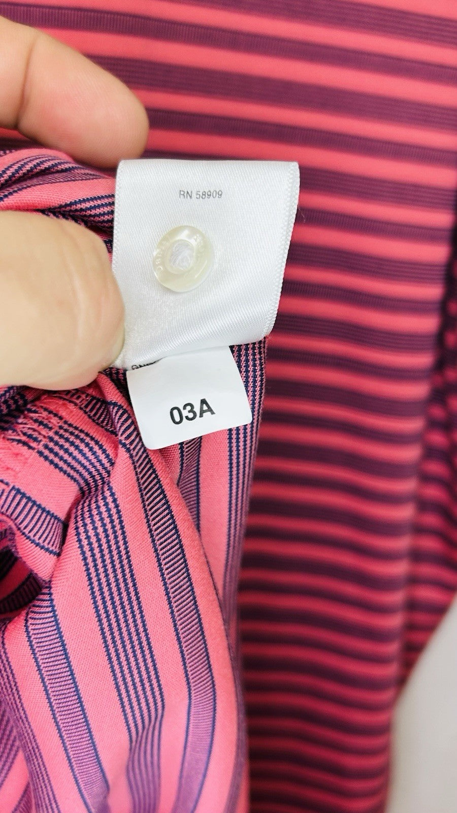 Daniel Cremieux Signature Collection Mens Large Red Striped Athletic Golf Polo