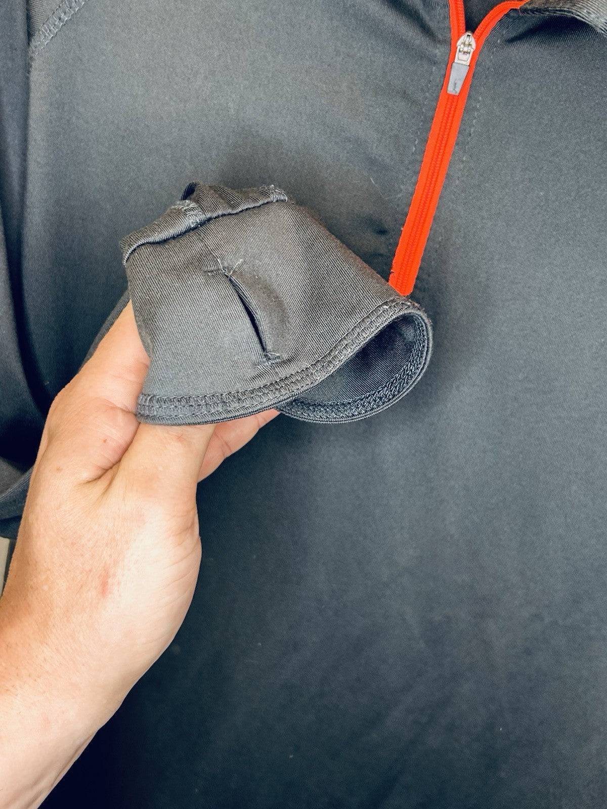 COLOSSEUM WOMEN Large Training Jogging C-DRI SHIRT 1/4 ZIP PULLOVER Grey L/S