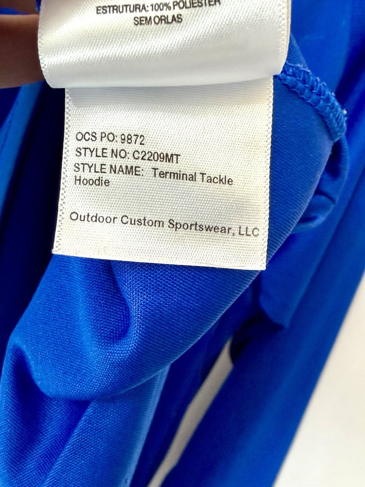 Columbia Royal Chicago Cubs Terminal Tackle L/S Hoodie T-Shirt Men’s Medium