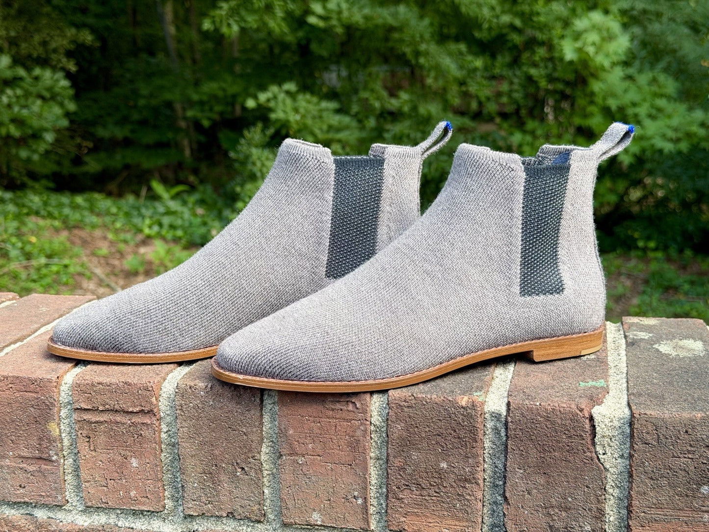 Rothy's The Merino Ankle Chelsea Boots Grey Wool Knit Mens/Womens Sz 7 NWOB $275